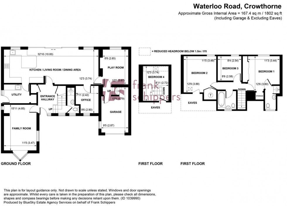 Floorplan for Waterloo Road, Crowthorne