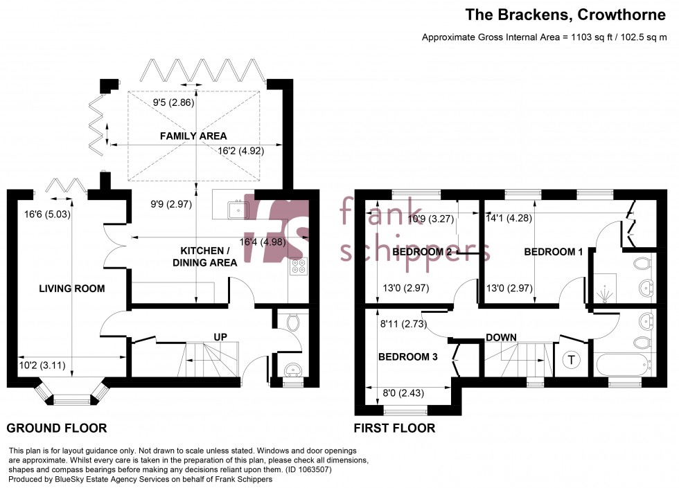 Floorplan for The Brackens, Pine Ridge, Crowthorne
